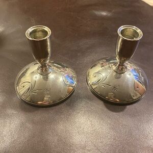 Antique Gorham Mid-Century Sterling Silver Candlesticks